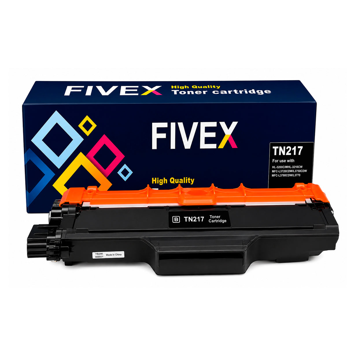 Toner Compatible TN-217BK Brother HL-L3230CDW L3550CDW 3750CDW