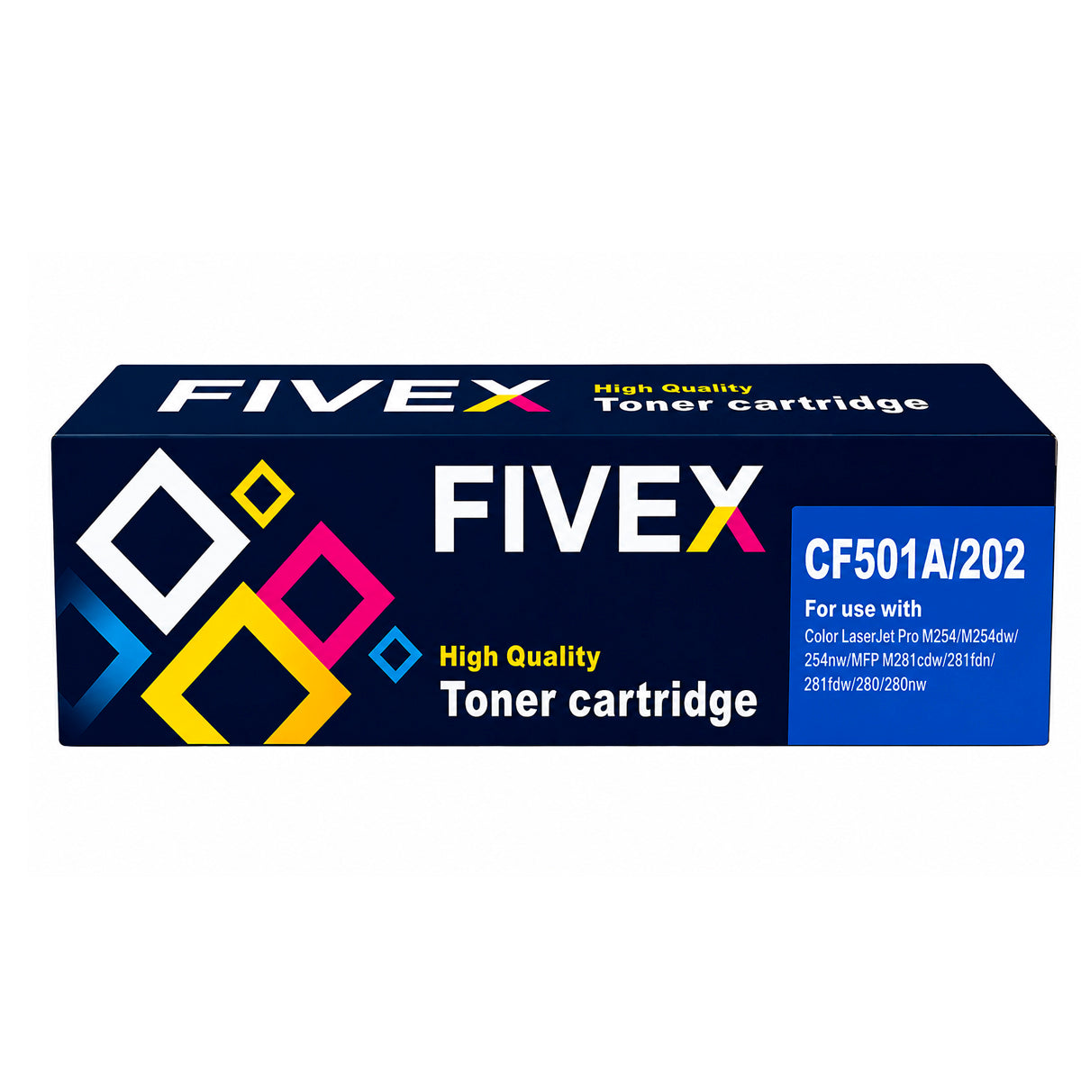 Kit De 4 Toner Fivex 202a Cyan Magenta Yellow Negro - M254DW, M254DN, M281FDW